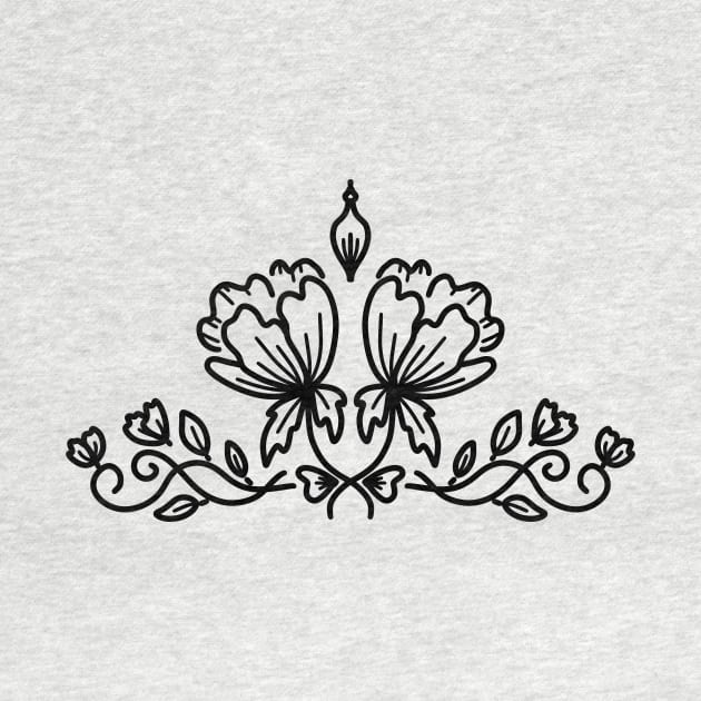 Floral line art by Introvert Home 